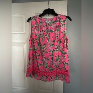 Crow and Ivy size 1X sleeveless top multi color